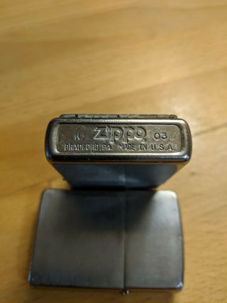 Zippo Lighter 207 Regular Street Chrome - Plate Design 2