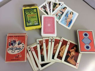 Fifty - Two Art Studies Playing Cards,  54 Models Nude Pin Up Vintage Playing Cards