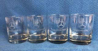 Vintage Mercedes Logo Glass Vodka Whiskey Shot Cup Drinking Ware Home Bar 4