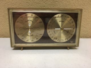 Vintage Taylor Temperature Barometric Pressure Humidity Table Top Weather Meter