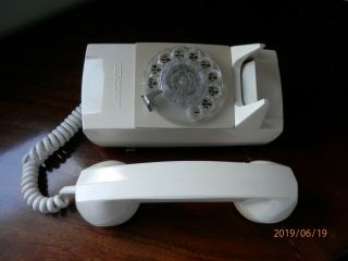 Vintage Automatic Electric Starlite Rotary Dial Wall Mount Phone White Gte