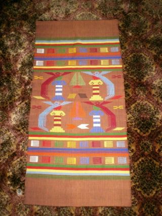 Handmade Intricate Tapestry - Table Runner Or Art To Hang - From Guatemala