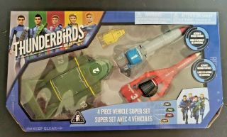 Thunderbirds Vehicle Set 4 Piece Set With Sound Effects