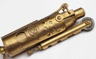 Unusual Vintage Brass Trench Lighter