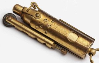 Unusual Vintage Brass Trench Lighter 2