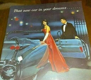 Cadillac 1959 " That Car In Your Dreams.  " W/orig Mailing Env.  Large 12 " X12 "