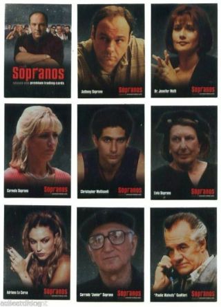 The Sopranos - Mafia - Complete Trading Card Set (72) - Inkworks 2005 - Nm