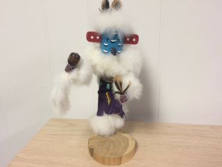 Roadrunner Kachina Doll Signed By F Charley,  Euc 9 " Tall,  Stored In Display Case
