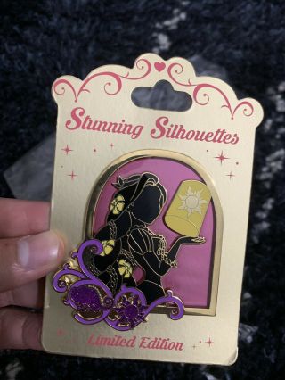 Rapunzel Stunning Silhouette Pin Le 300 Tangled Disney Store Pins Disneyland