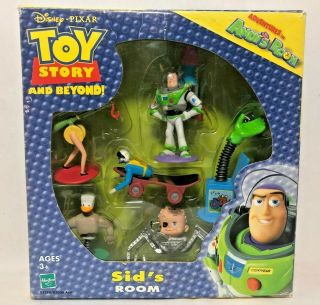 Rare Toy Story Pixar Hasbro Buzz Lightyear Figurine Set - Sid 