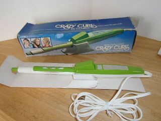 Vintage Clairol Crazy Curl Steam Curling Iron Box