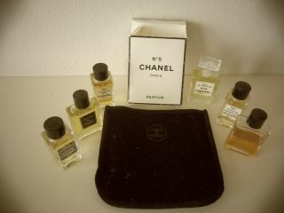 Chanel Miniatures - Nr 5,  Nr 19,  Coco,  2x Cristalle,  Pour Monsieur X 6 Perfumes