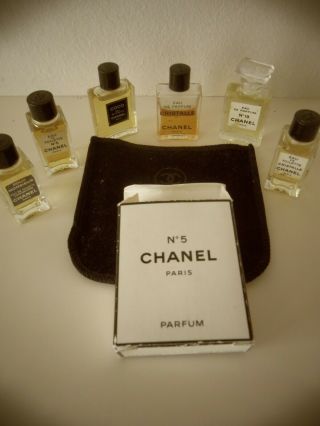 CHANEL miniatures - Nr 5,  Nr 19,  Coco,  2x Cristalle,  Pour Monsieur x 6 perfumes 4