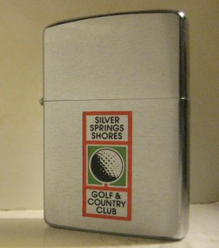 1972 Zippo Silver Springs Shores Golf & Country Club Ocala,  Florida