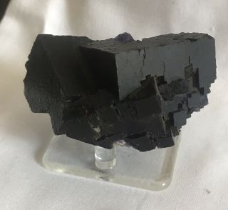Structural Dark Purple Fluorite Minerva Mine,  Hardin Co.  Illinois