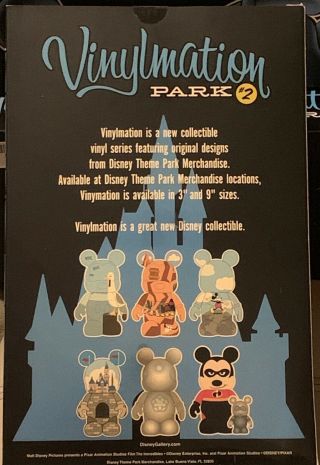 SIGNED Disney Park 2 Vinylmation 9” Inch Mr.  Incredible Mickey Mouse 3 