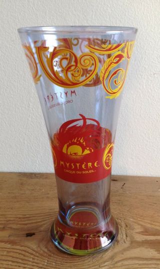 Nwt Rare Cirque Du Soleil Mystere 8 " Pilsner Beer Bar Glass Tumbler