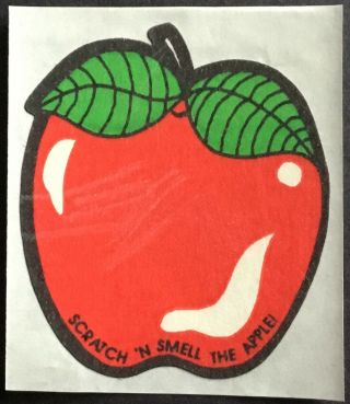 Vintage Scratch & Sniff Stickers - Mello Smello - Apple - Awesome