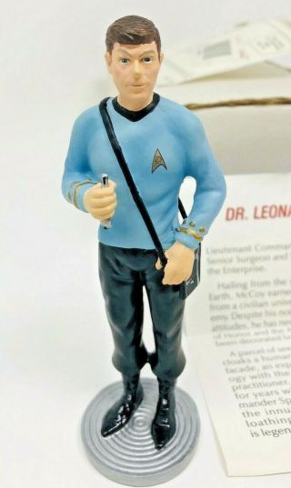 Vintage 1991 Danbury Star Trek Dr.  Mccoy Figurine Statue