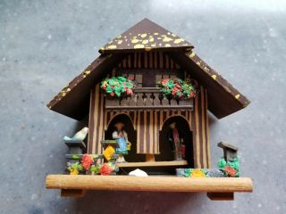 Vintage Toggili Wood Weather House Chalet Western Germany