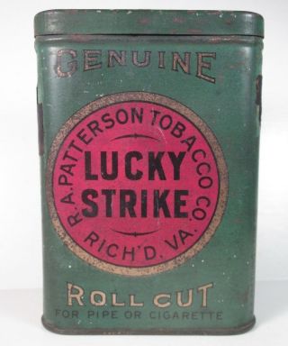 Lucky Strike Tobacco Pocket Tin - Not Centered / Reject?