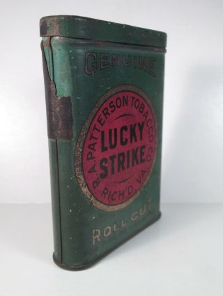 Lucky Strike Tobacco Pocket Tin - Not Centered / Reject? 2