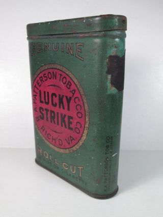 Lucky Strike Tobacco Pocket Tin - Not Centered / Reject? 3