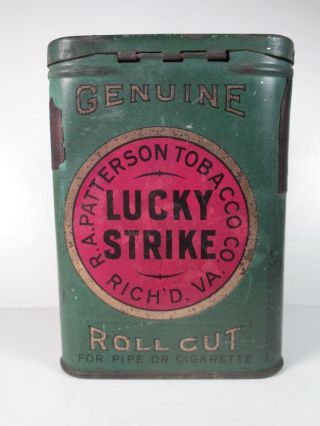 Lucky Strike Tobacco Pocket Tin - Not Centered / Reject? 4