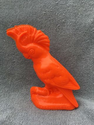 Mold - A - Rama Orange Wax Cockatoo (cookie) Figurine Brookfield Zoo