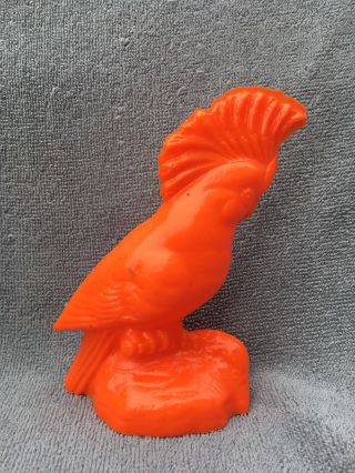 Mold - A - Rama Orange Wax Cockatoo (Cookie) Figurine Brookfield Zoo 2