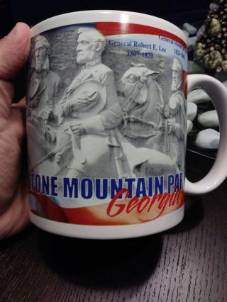 Georgia Stone Mountain Extra Large Coffee Mug Georgia Confederate Monument