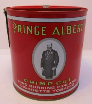 Prince Albert Crimp Cut Cigarette And Pipe Tobacco Can Tin Vintage