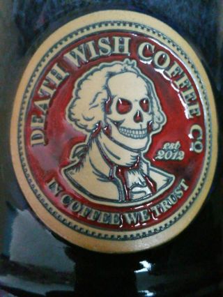 2016 Death Wish Coffee George Deadington Mug Made By Deneen - Read The Description