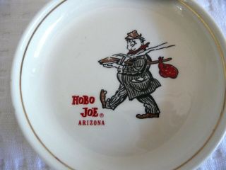 Rare Vtg Mid Century Hobo Joe Arizona Restaurant Ware China Ceramic Ashtray Dish