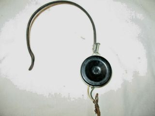 Rare Antique Western Electric Crank Telephone Operator Receiver W/wire Headpiece