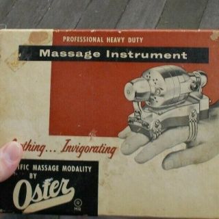 Vintage Oster Hand Fingers Scientific Massage Modality Massager Model M - 1 & Box 4