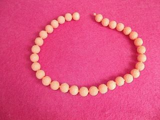 Vintage Retro Poppa Beads;pink Plastic Round Rose - Buds 1960s Costume Jewellery