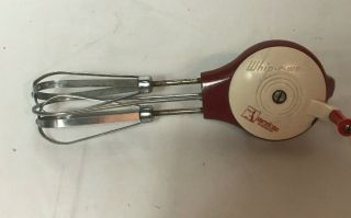 Rare Vintage Whip R Well Beater Hand Held Egg Beater Mixer