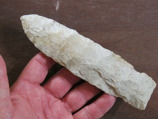 Large Late Archaic Holt - Notched Wadlow Central Missouri Area L - 7 In. ,  W - 1 3/4 In