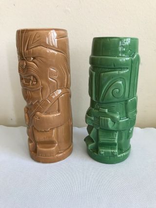 ThinkGeek Geeki Tikis Star Wars Ceramic Drinking Mugs 18 & 15 Oz 2