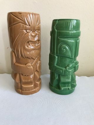 ThinkGeek Geeki Tikis Star Wars Ceramic Drinking Mugs 18 & 15 Oz 8