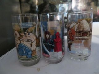 Star Wars / Burger King Return Of The Jedi 1983 glasses (set of 3) 2