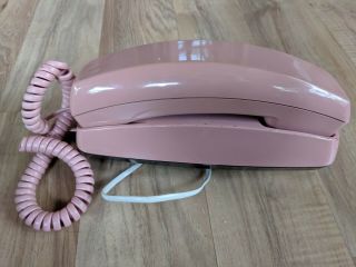 Vintage Bell South Trimline Pink Push Button Wall Phone