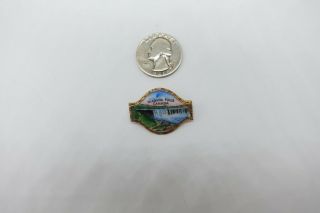 VINTAGE NIAGARA FALLS SOUVENIR PIN Enamel Detailed Scene Antique Brooch Canada 5