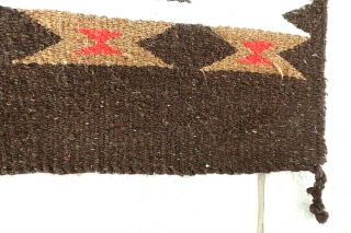Fine Navajo Rug Storm Pattern Ganado AZ 1980s Saddle Blanket Wall Art 30 