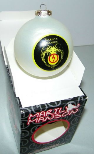 Vintage 1998 Marilyn Manson Very Rare Ball Christmas Ornament E.  C.