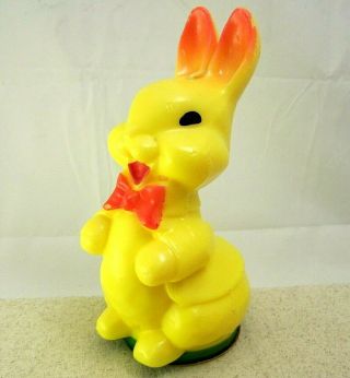 Vintage Gurley Easter Bunny Candle 8 " Yellow