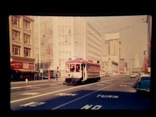 Hu10 Slide Bus Trolley Subway Muni 1 San Francisco Street Car Downtown