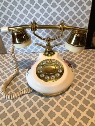 Vintage Tt Systems Victorian Style Push - Button Phone - &