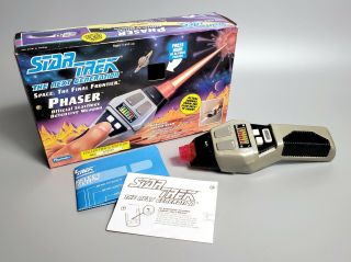 1992 Star Trek Tng Electronic Phaser Type Ii Cosplay Prop,  Playmates 6151